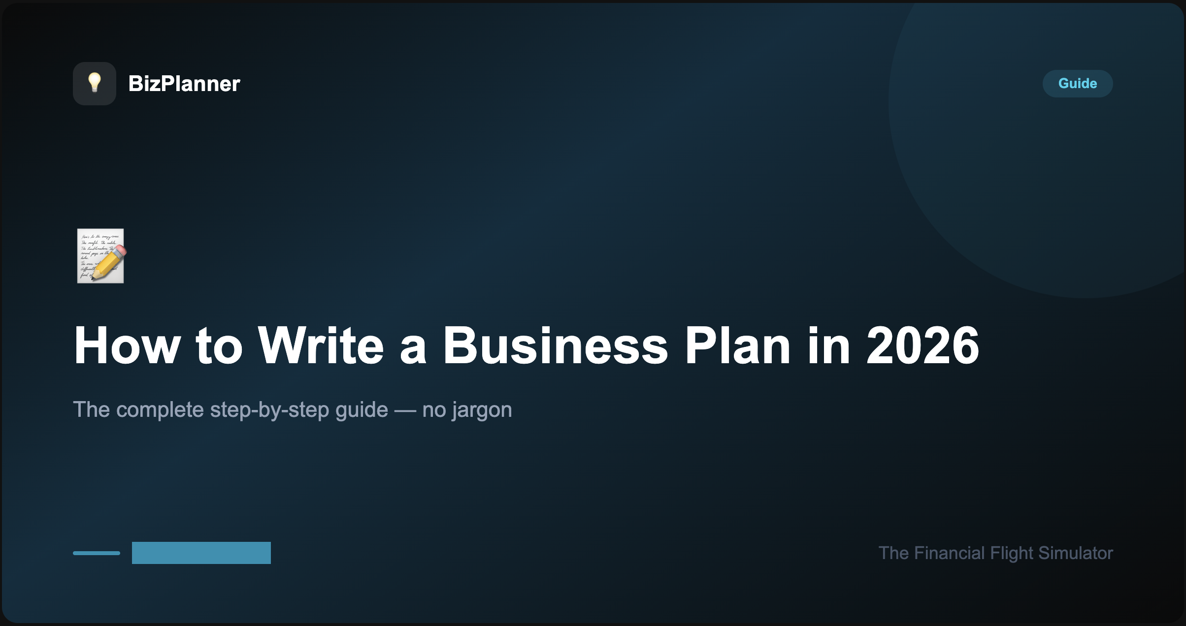 How to Write a Business Plan in 2026 — The Complete Guide — BizPlanner